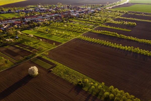 Komplexní pozemkové úpravy řešící extravilán města