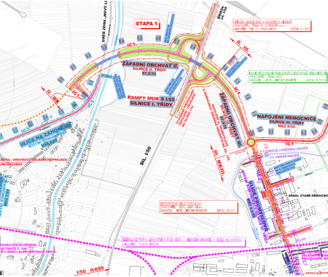 Mimoúrovňová křižovatka I/50 Kunovice – Uherské Hradiště